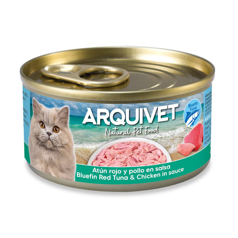 Thon Rouge & Poulet en sauce 80g