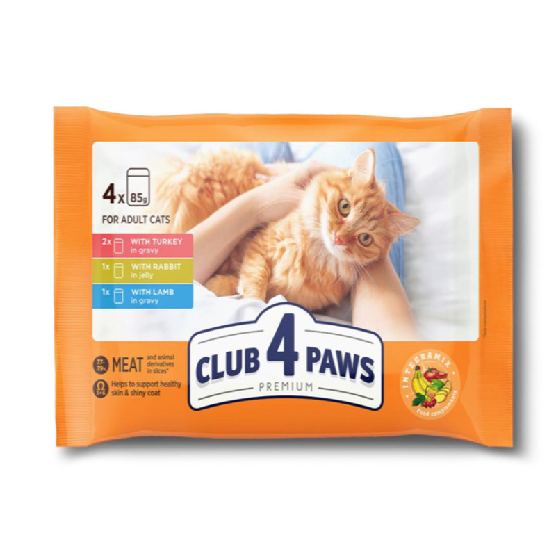Club 4 Paws Dinde, Lapin & Agneau 4x85g