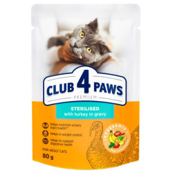 Club 4 Paws Stérilisé Dinde, Lapin & Poulet 4x85g