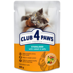 Club 4 Paws Stérilisé Dinde, Lapin & Poulet 4x85g