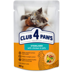 Club 4 Paws Stérilisé Dinde, Lapin & Poulet 4x85g