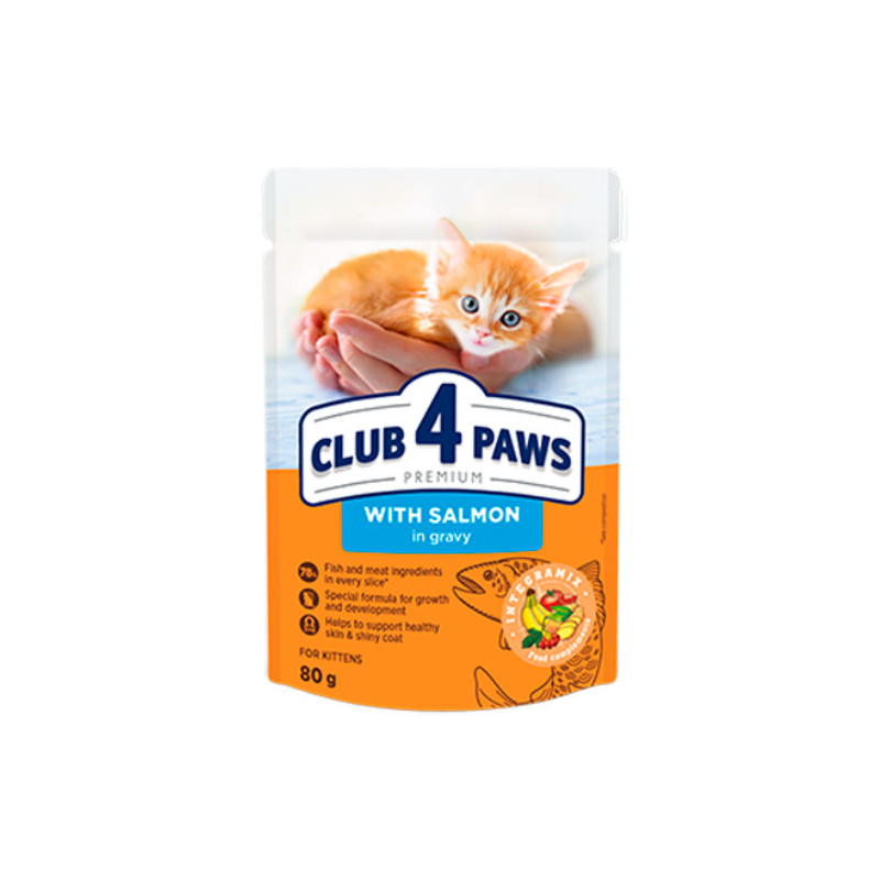 Club 4 Paws Chaton Saumon en sauce 80g