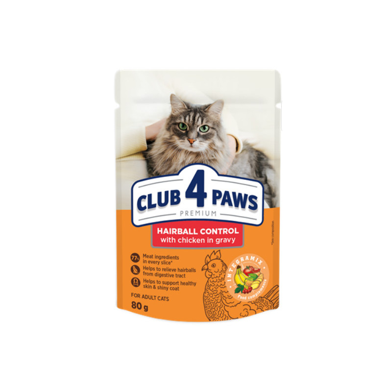 Club 4 Paws Chat Hairball control 80g