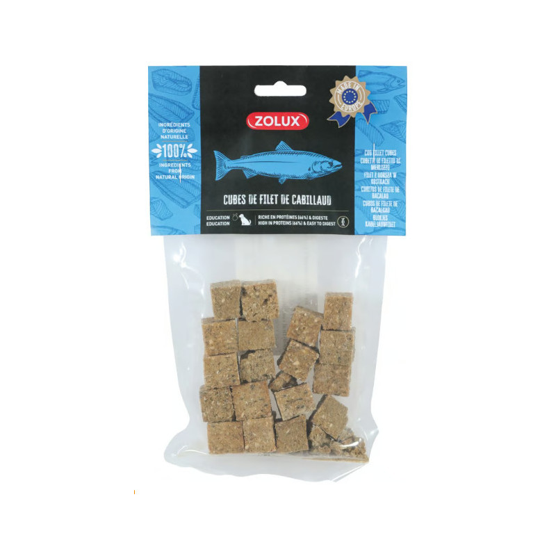 Cubes filet de cabillaud 70g