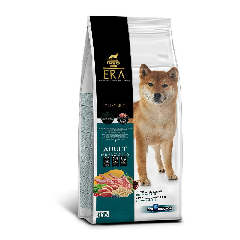 ERA MILLENNIUM CHIEN MOYENNE/GRANDE RACE CANARD ET AGNEAU 12 KG