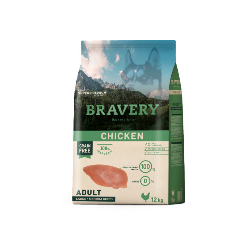 BRAVERY POULET ADULT 12kg