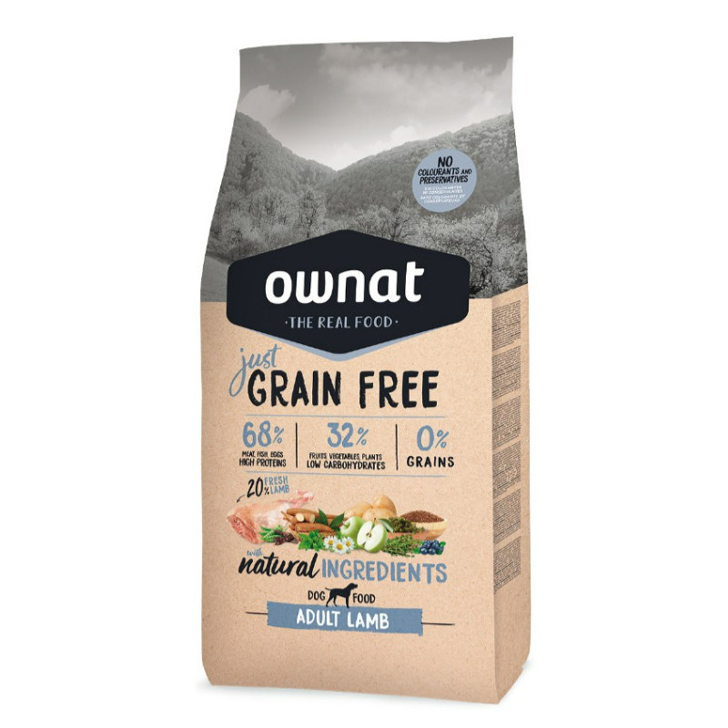 OWNAT JUST GRAIN FREE LAMB 14KG