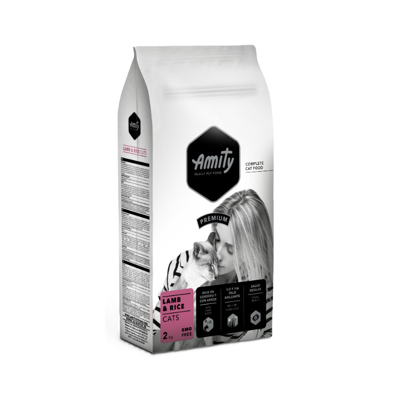 AMITY PREMIUM CHAT AGNEAU & RIZ 2kg