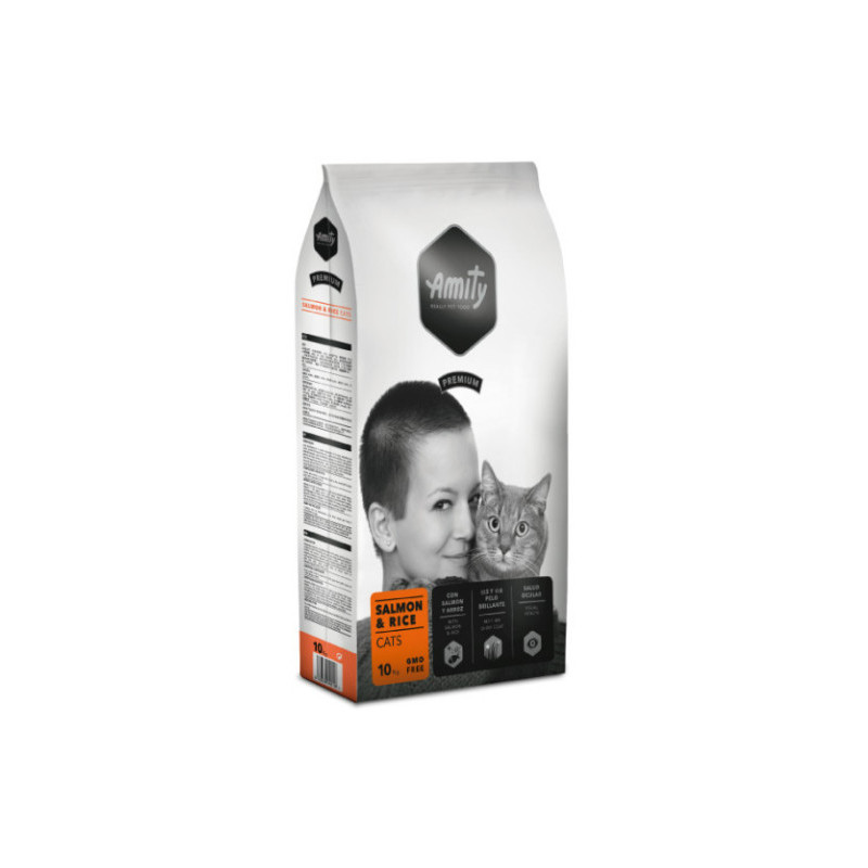 AMITY PREMIUM CHAT SAUMON & RIZ 10kg