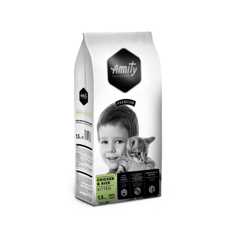 AMITY PREMIUM CHATON POULET & RIZ 1,5kg