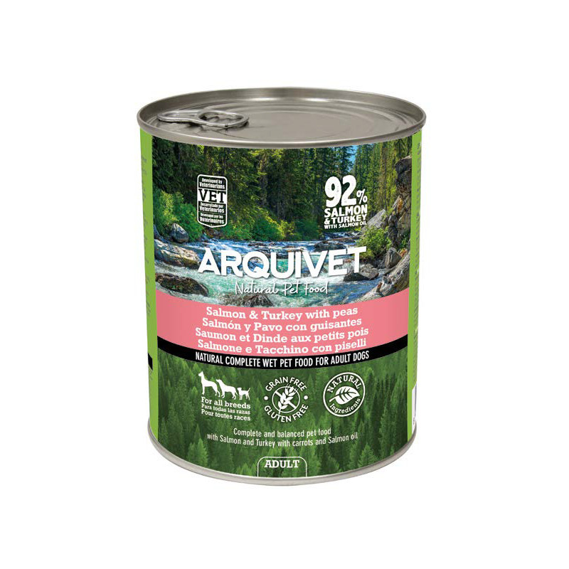 Arquivet Adulte Saumon & Dinde 800g