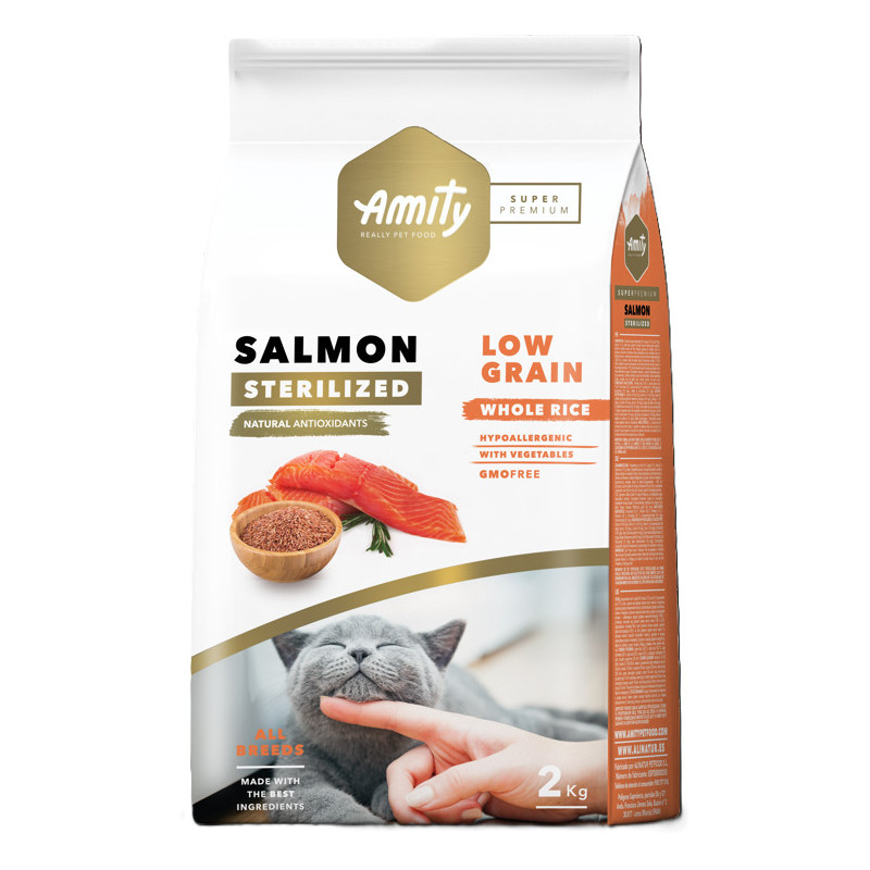 AMITY SUPER PREMIUM CHAT STERILISE SAUMON 2kg