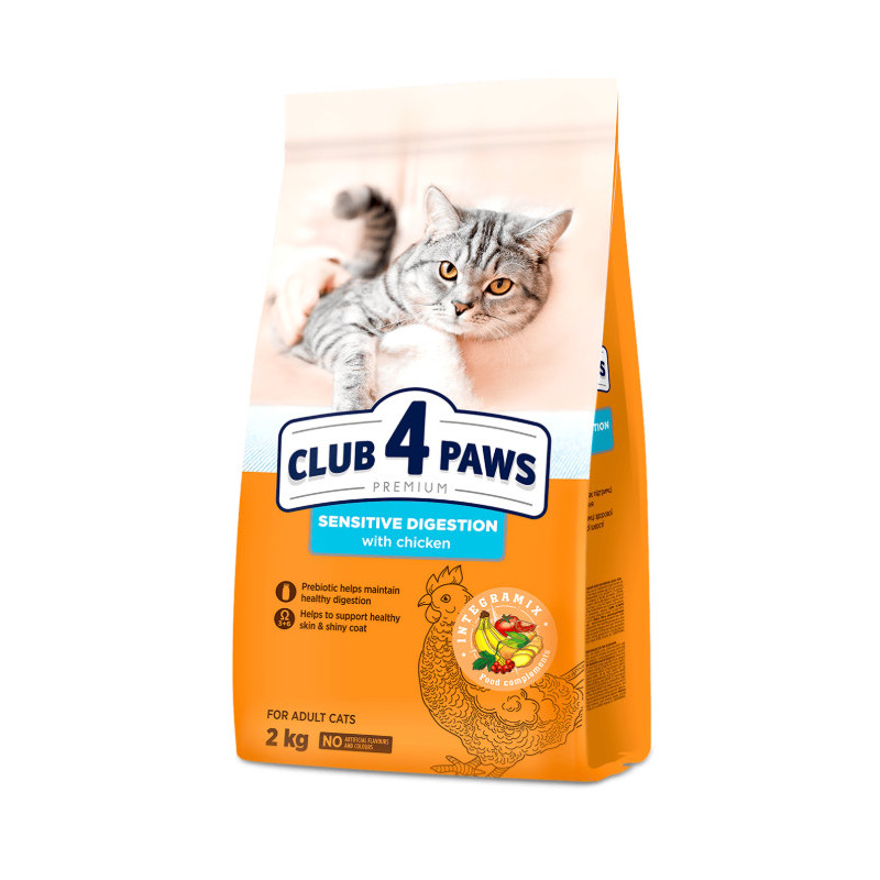 CLUB 4 PAWS Chat Sensitive digestion Poulet 2 kg