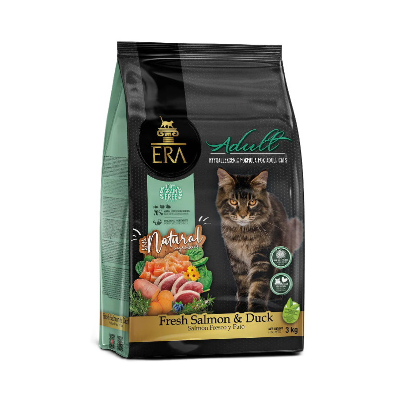 ERA CHAT Saumon frais & Canard 3kg
