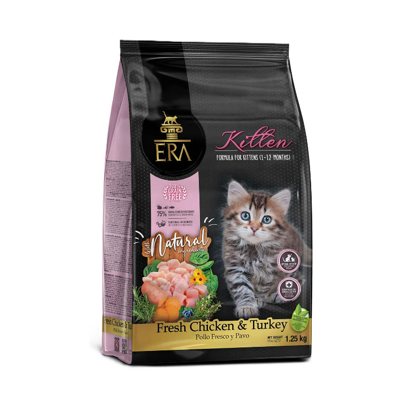 ERA CHATON Poulet frais & Dinde 1,25kg