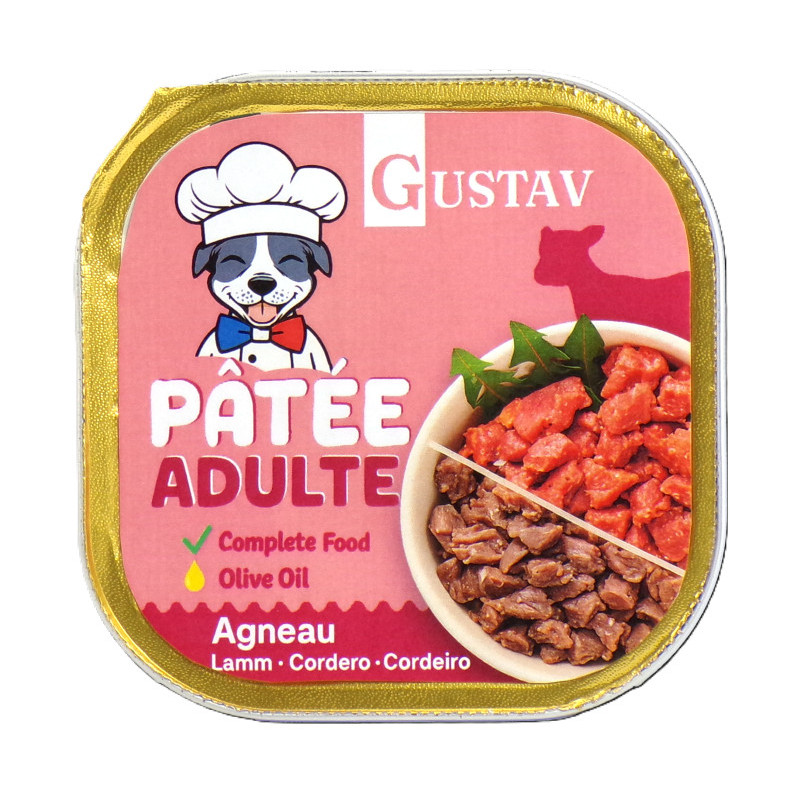 GUSTAV Chien Agneau 150g