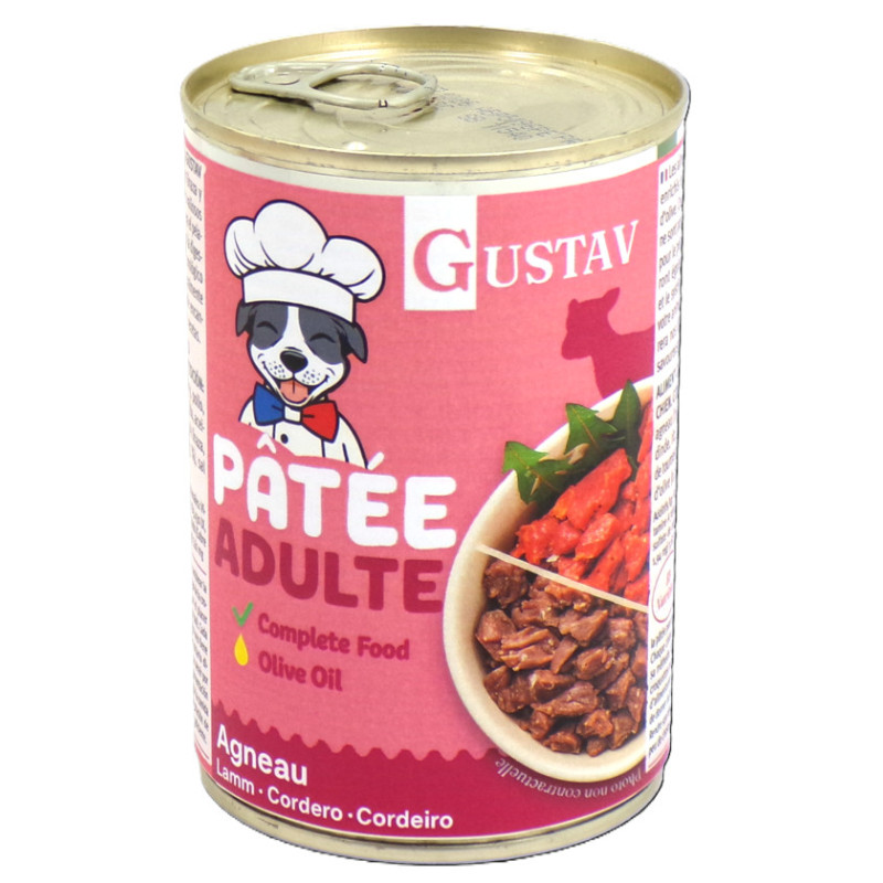 GUSTAV Chien Agneau 400g