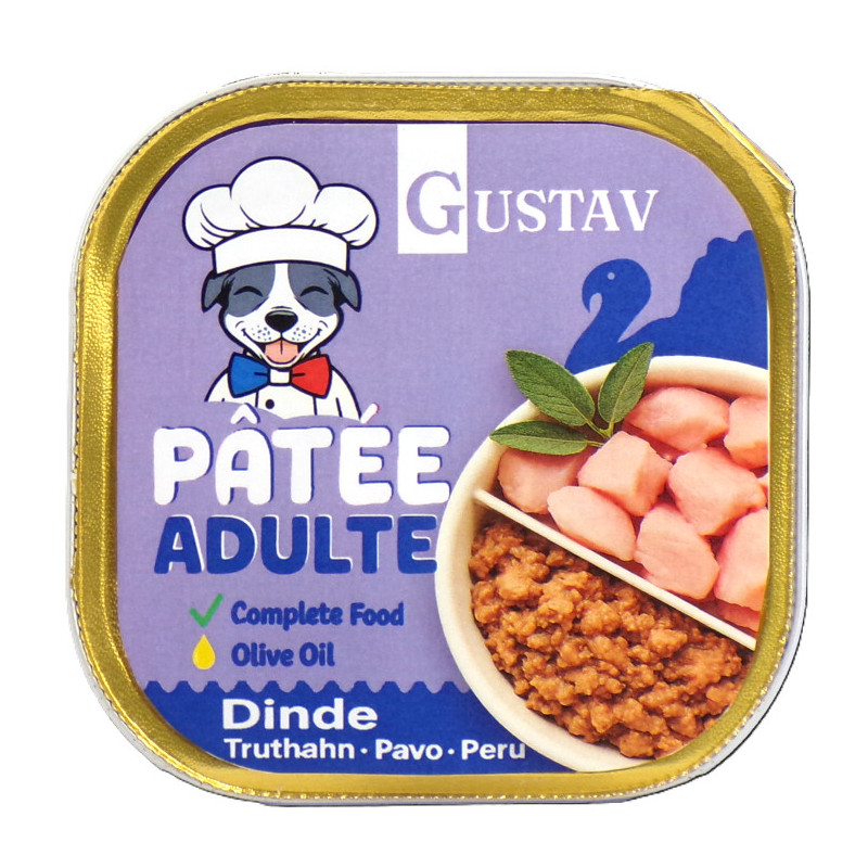 GUSTAV Chien Dinde 150g