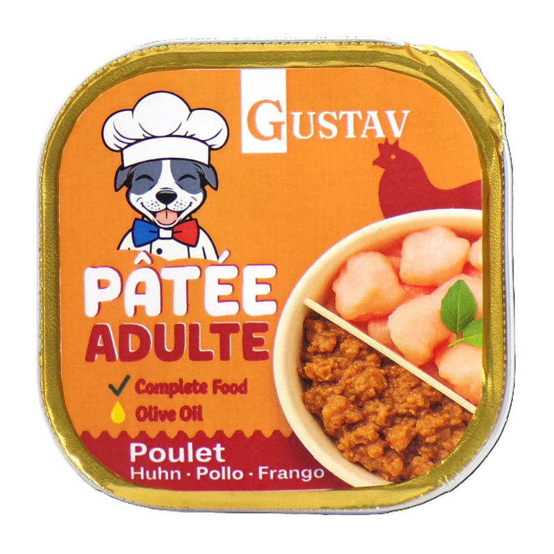 GUSTAV Chien Poulet 150g