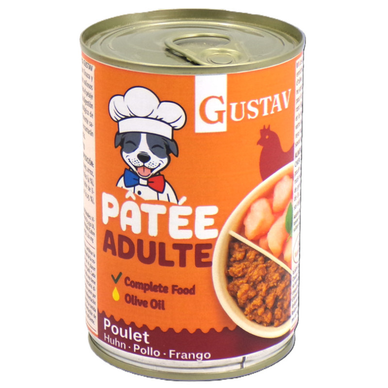 GUSTAV Chien Poulet 400g