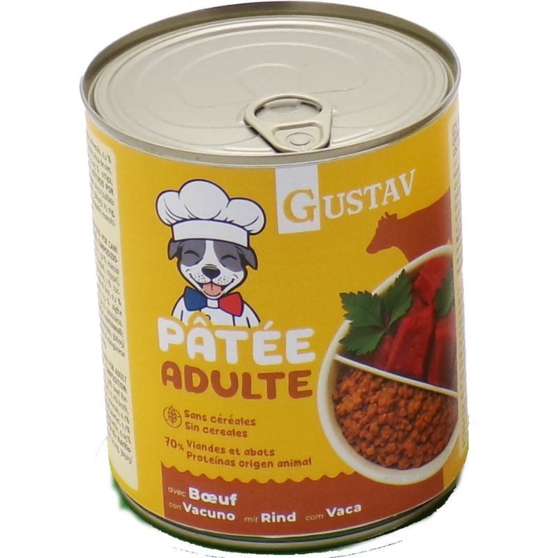 GUSTAV Chien Boeuf 800g