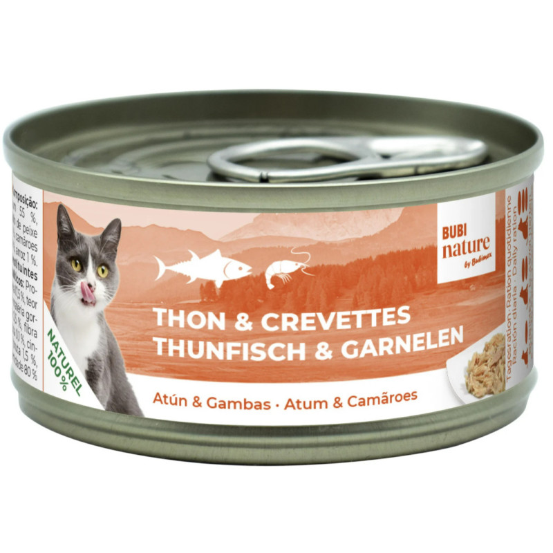 Bubi Nature Thon & Crevettes 140g