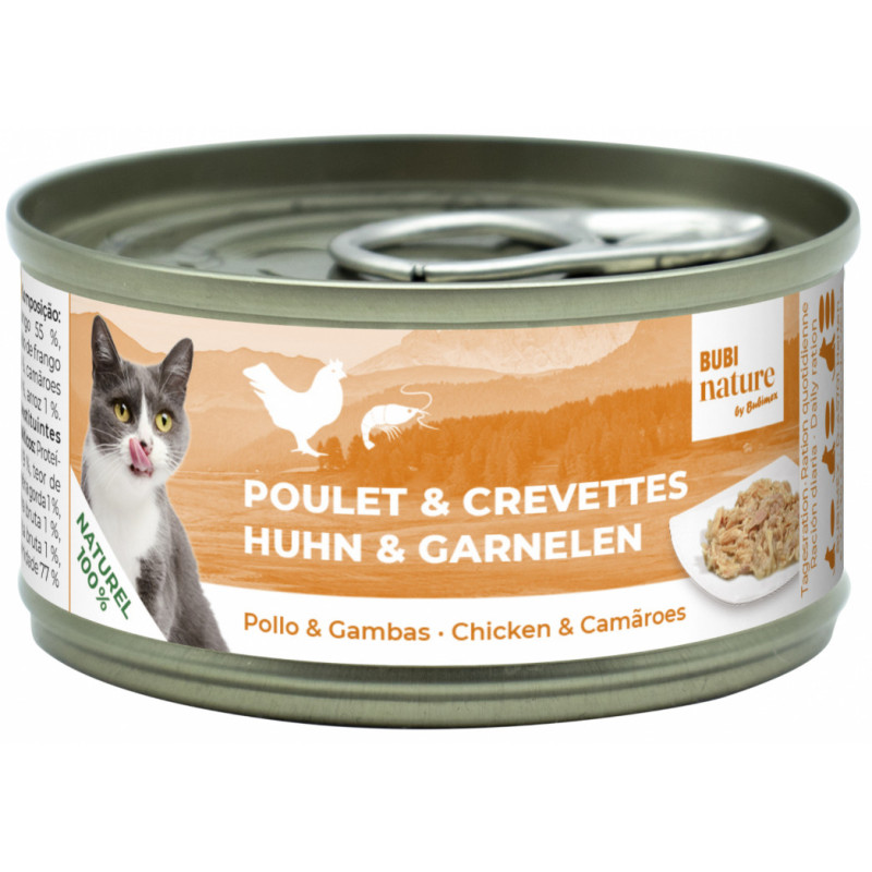 Bubi Nature Poulet & Crevettes 140g