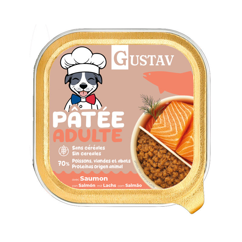 GUSTAV Chien Saumon 150g