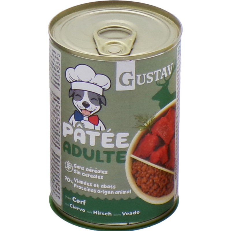 GUSTAV Chien Gibier 400g