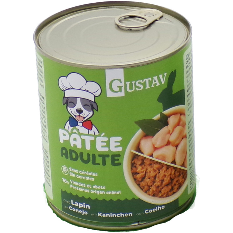 GUSTAV Chien Lapin 800g