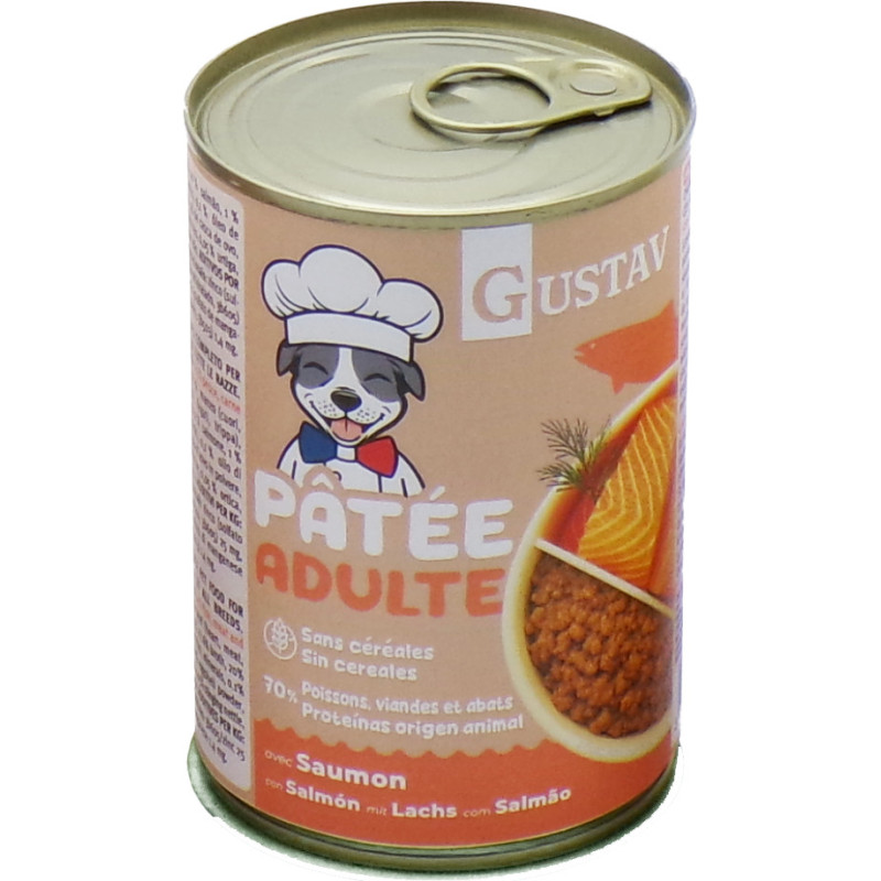 GUSTAV Chien Saumon 400g