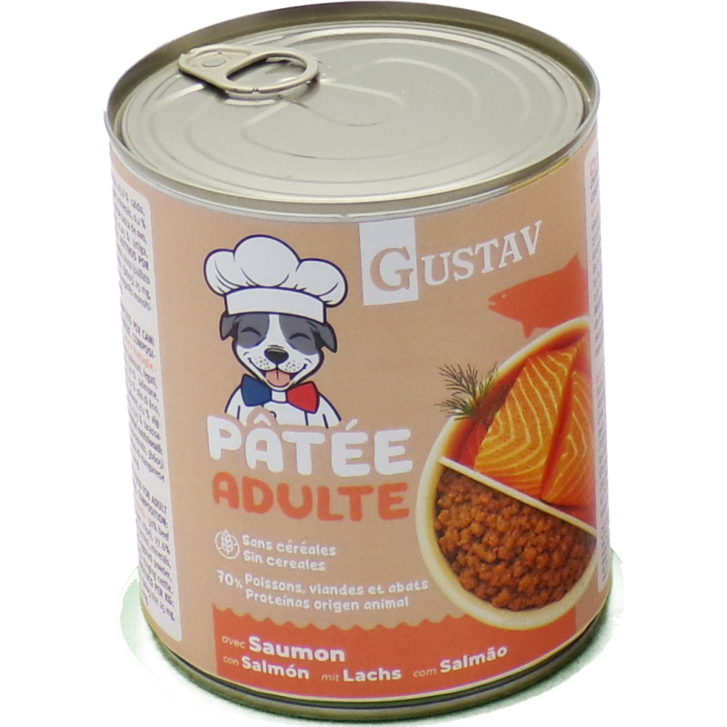 GUSTAV Chien Saumon 800g