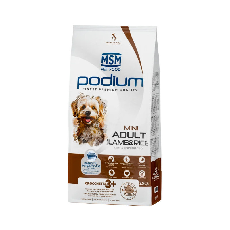 PODIUM MINI ADULT AGNEAU 2,5KG