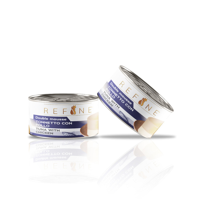 Refine Double Mousse Thon & Poulet 85g