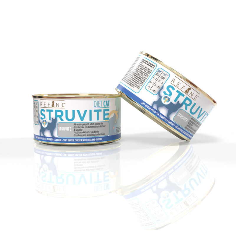 Refine Struvite Mousse Poulet & Sardines 80g