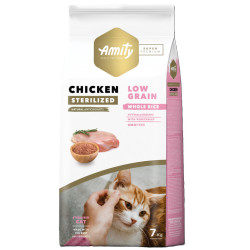 AMITY SUPER PREMIUM CHAT STERILISE POULET 7kg