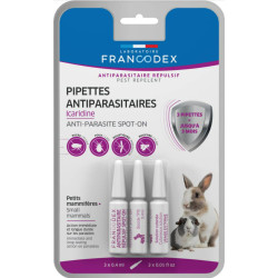 PIPETTES ICARIDINE PETITS MAMMIFERES x3