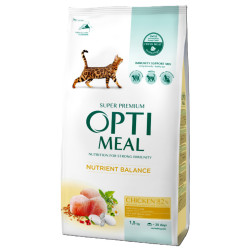 OPTIMEAL Chat Adulte Poulet 1.5kg