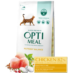 OPTIMEAL Chat Adulte Poulet 1.5kg