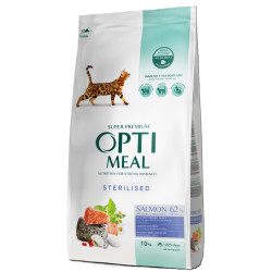 OPTIMEAL chat adulte stérilisé saumon 10kg