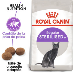 Croquettes Royal Canin Sterilised 37 pour chats adultes stérilisés de 1 à 7 ans - 10 kg