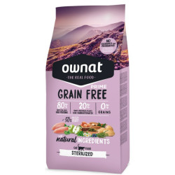 OWNAT PRIME GRAIN FREE STERILIZED 3KG