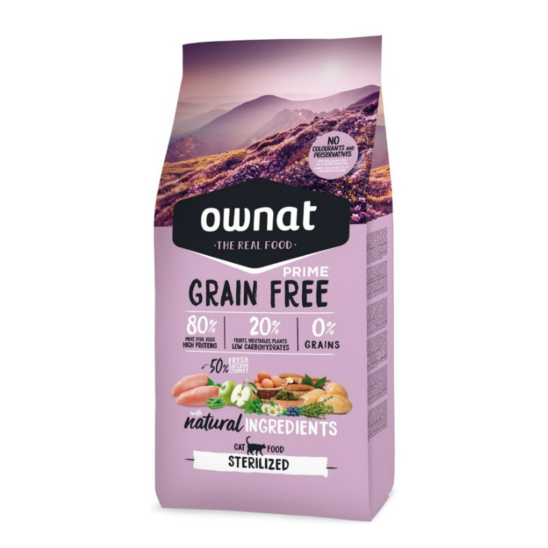 OWNAT PRIME GRAIN FREE STERILIZED 3KG