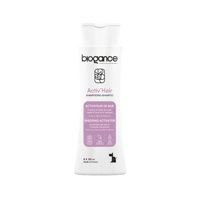 BIOGANCE chien shampooing activateur de mue 250ml