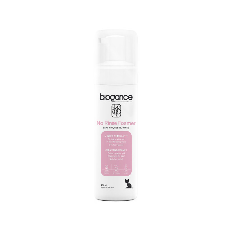 BIOGANCE chat mousse nettoyante 200ml