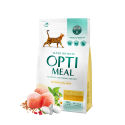 OPTIMEAL Chat Adulte Poulet 700g